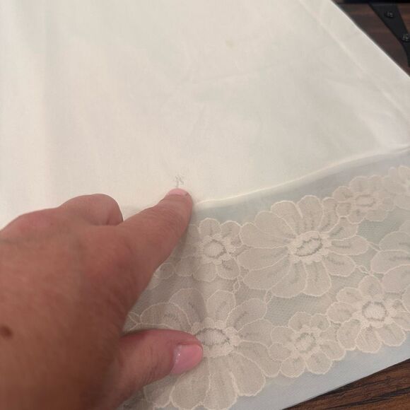 Vintage 50s/60s Vanity Fair Slip Gown Dress Size 38 Large Pinup Glamour Lace - Picture 7 of 11